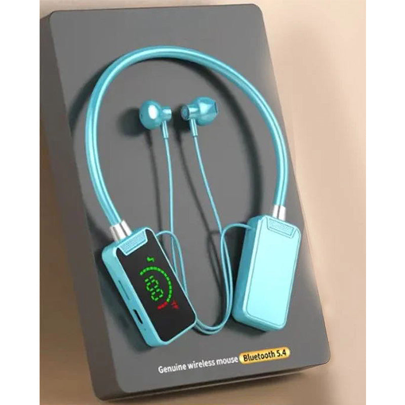 Neckband Digital Display Bluetooth Headset