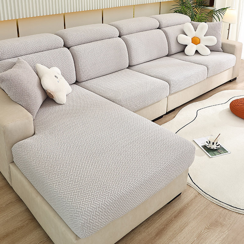 Wrap-around stretch sofa cover
