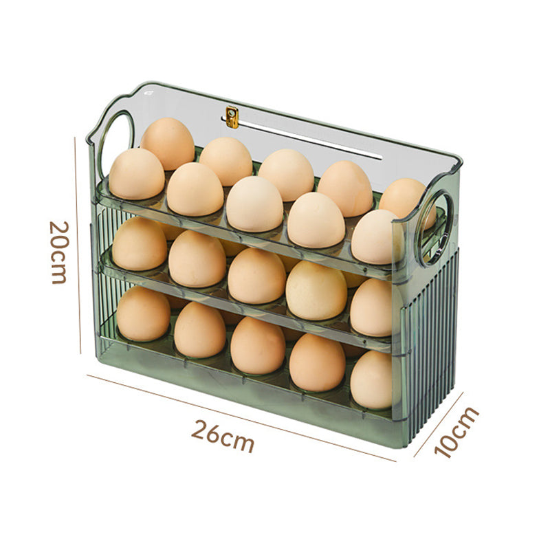 Automatic Flip Egg Storage Box