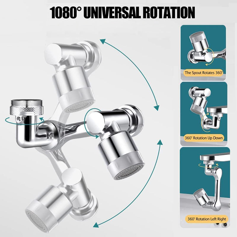 🏡50% OFF✨Universal 1080° Rotating Splash Filter Faucet Extender