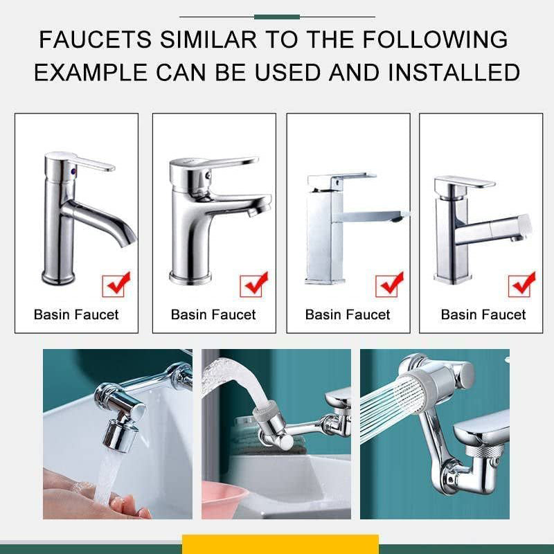 🏡50% OFF✨Universal 1080° Rotating Splash Filter Faucet Extender