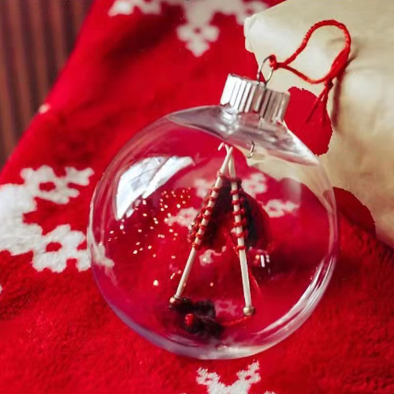 🎅Christmas Knitted Ball Ornaments Xmas Tree Hanging Decoration Pendant