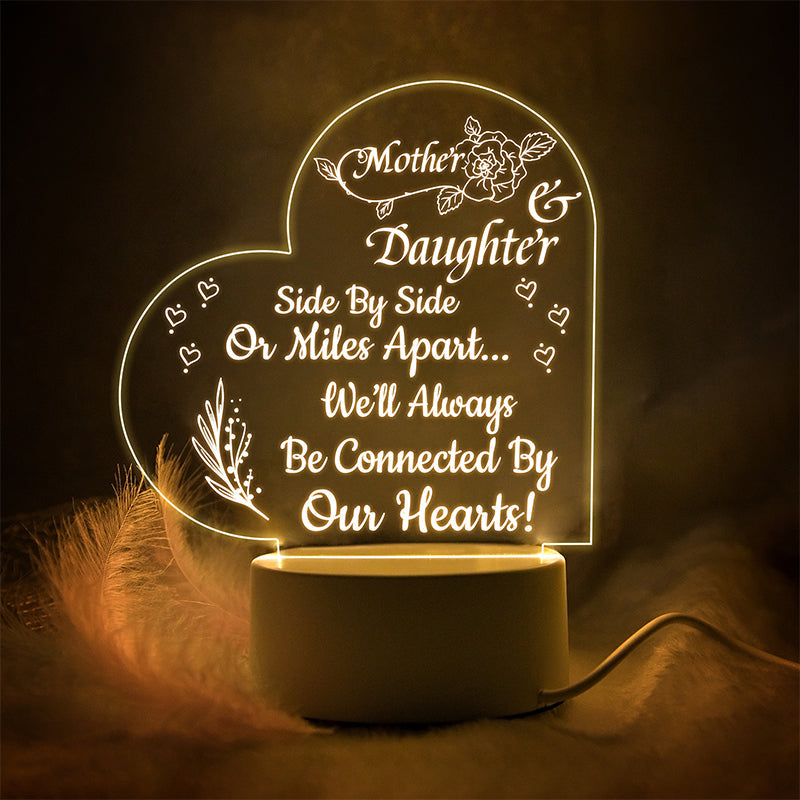 Acrylic Engraved Night Light - Warm Gift