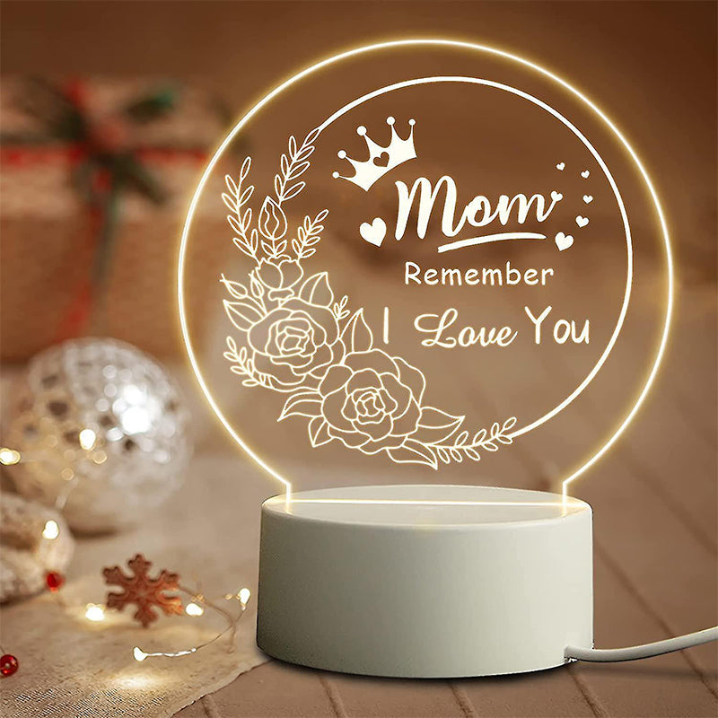 Acrylic Engraved Night Light - Warm Gift