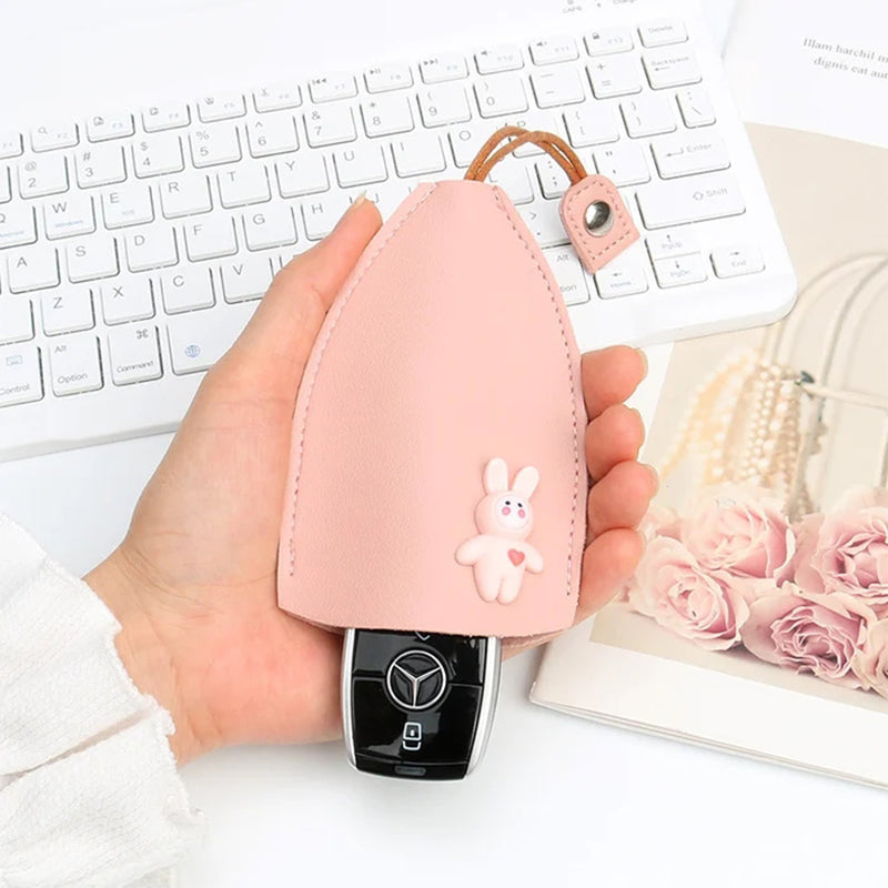 💥Cute PU Leather Car Key Case Cover💥