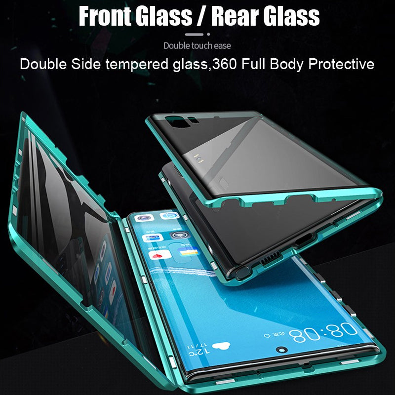 📱2023Hot Sale📱Magnetic Adsorption Metal Tempered Glass Case For Samsung