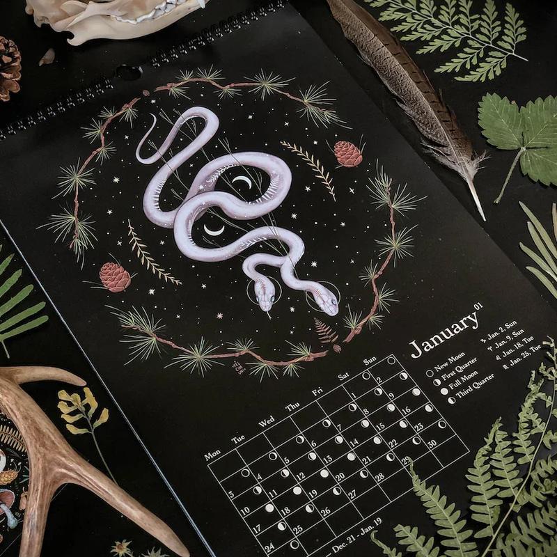 📅2023 Dark Forest Lunar Calendar ✨New Year Gift🎁