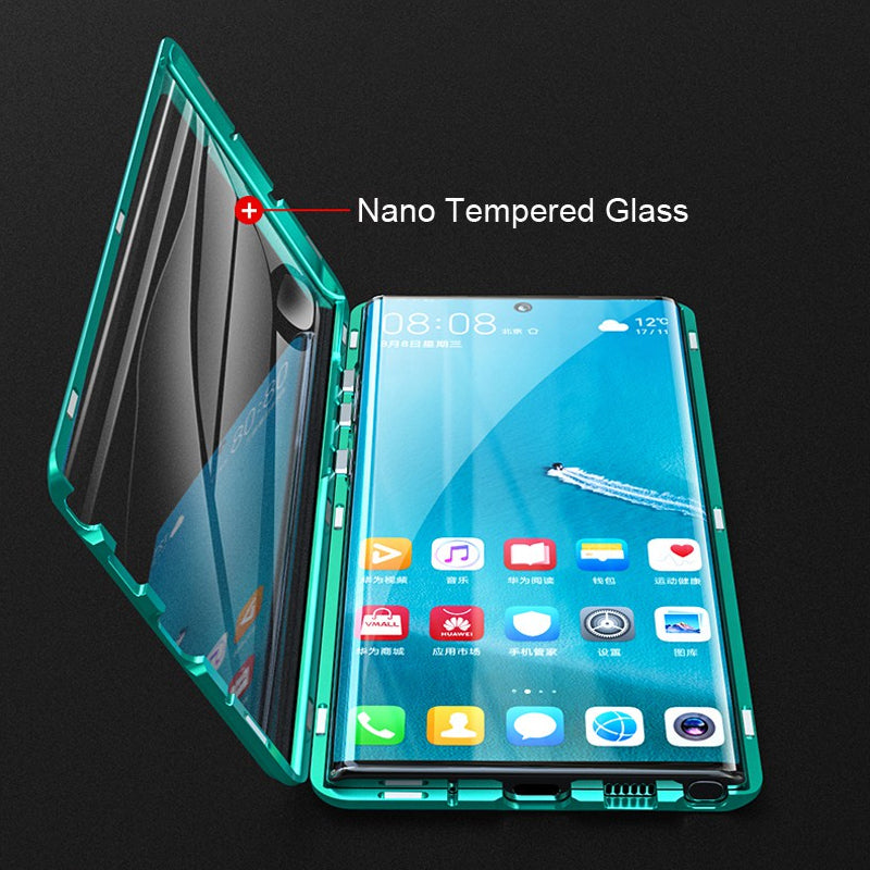 📱2023Hot Sale📱Magnetic Adsorption Metal Tempered Glass Case For Samsung