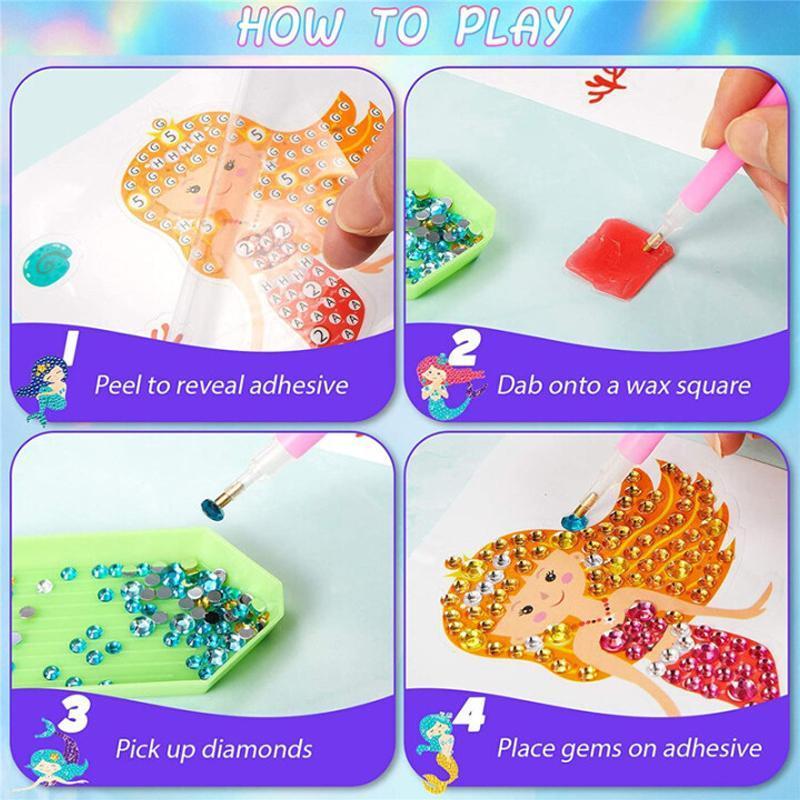 Big Gem Diamond Painting Stickers for Kids