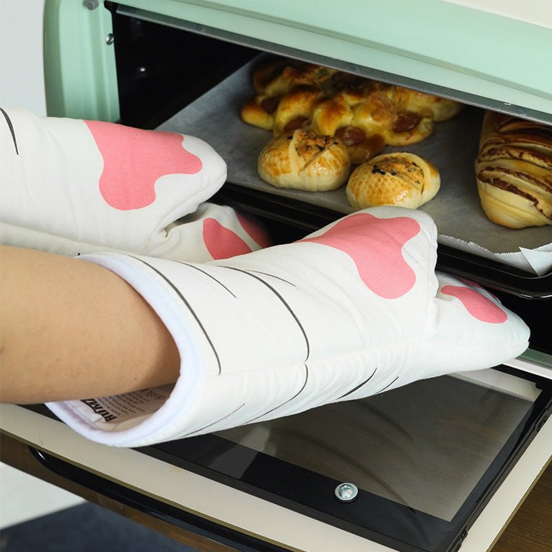 Cute Cat Paw Oven Mitts Gloves