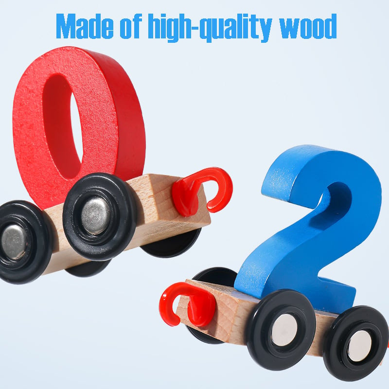 Wooden Digital Train Toy Set - Kids' Gift