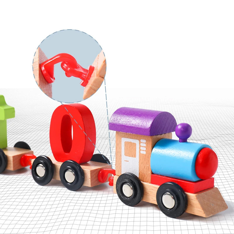 Wooden Digital Train Toy Set - Kids' Gift