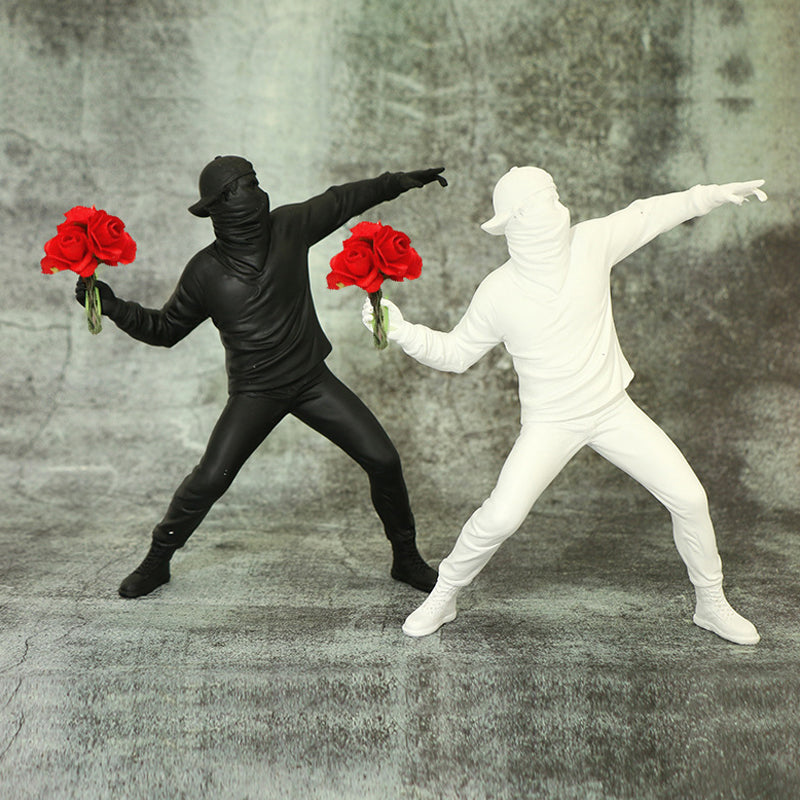 Banksy Flower Rioter Ornament