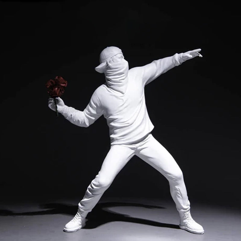 Banksy Flower Rioter Ornament