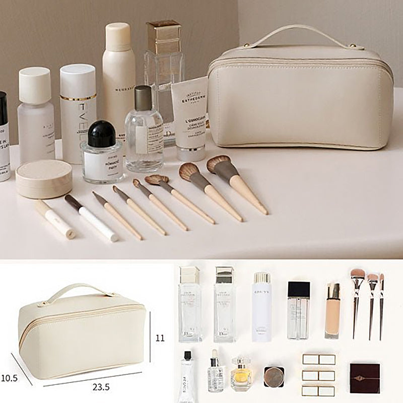 PU Portable Travel Cosmetic Storage Bag👝BUY ONE FOR COSMETICS，ONE FOR SKINCARE👝