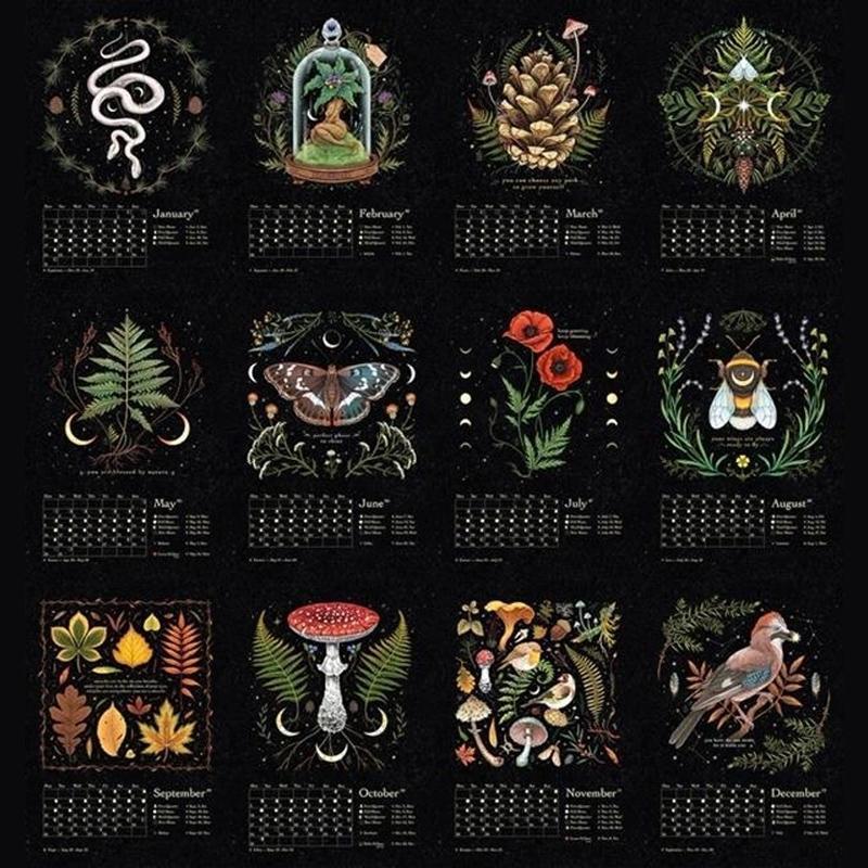 📅2023 Dark Forest Lunar Calendar ✨New Year Gift🎁