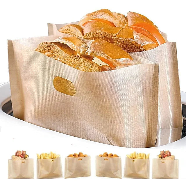 Reusable Non Stick Toaster Bags 5 Pcak