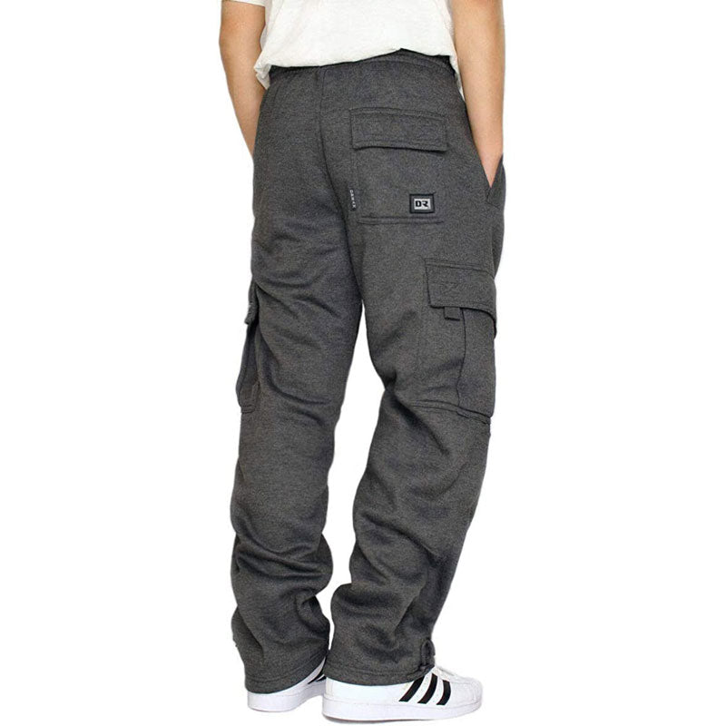 Men's Cargo Sweatpants with Pockets Casual Solid Loose Sports Trousers