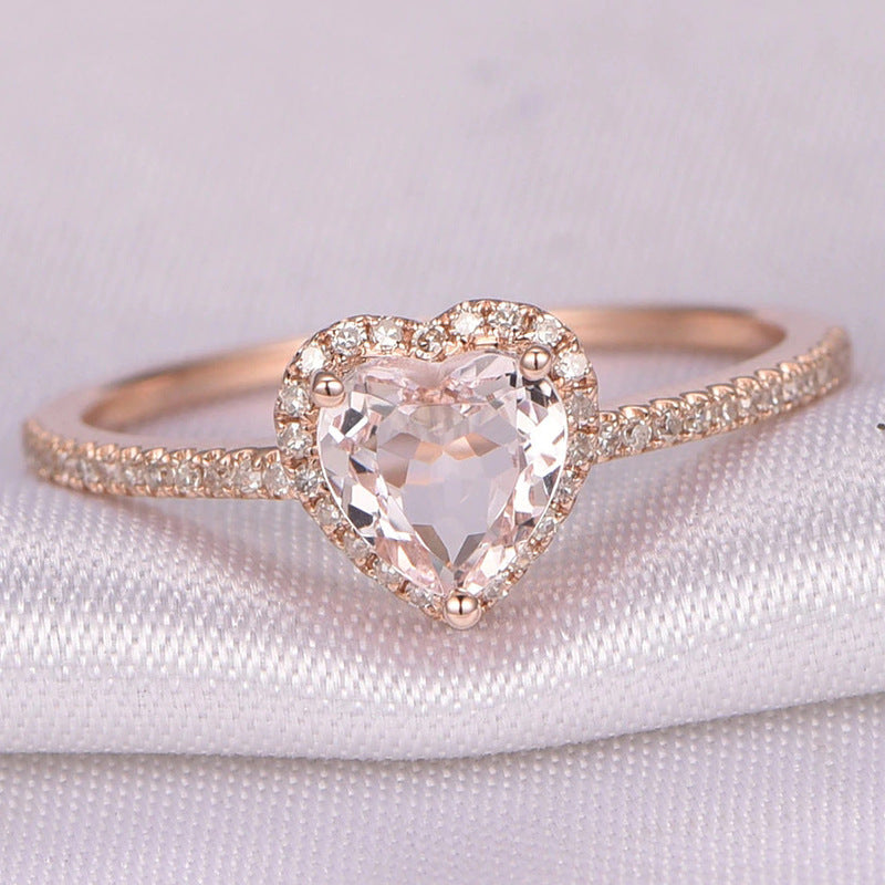 Crystal Heart Ring