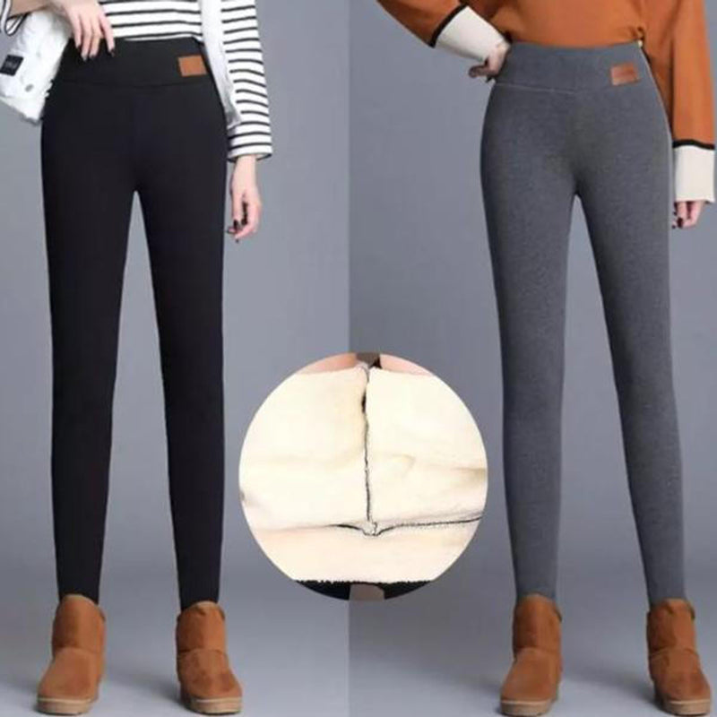 Women Lamb Cashmere Winter Leggings