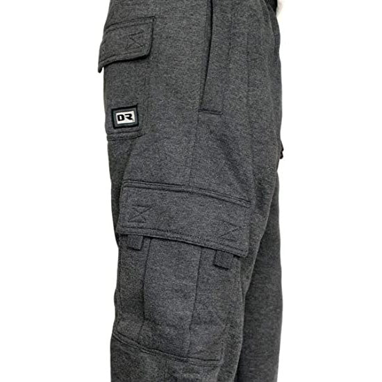 Men's Cargo Sweatpants with Pockets Casual Solid Loose Sports Trousers