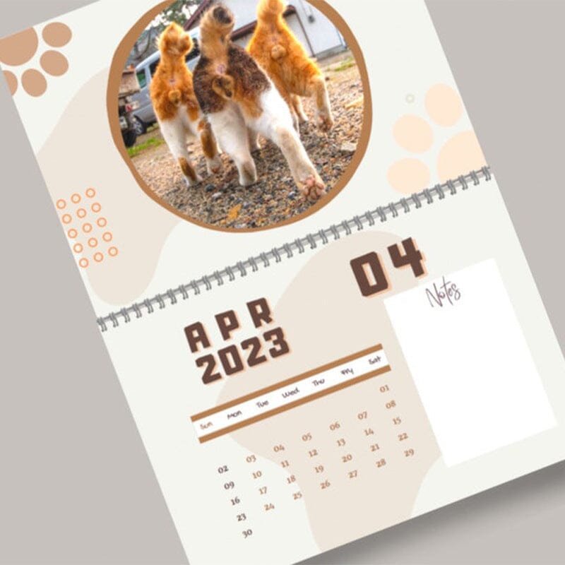 2023 Funny Pets Calendar - Pissed-Off Cats & Cat's Butt & Dogs Pooping