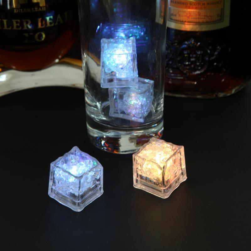 🧊12pcs Water Activated Led Ice Cubes, Multicolour Decoration LED Ice Cubes Light