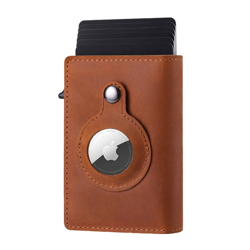 Multifunctional Wallet with Apple AirTag Case Cover Smart Anti-lost RFID Wallet