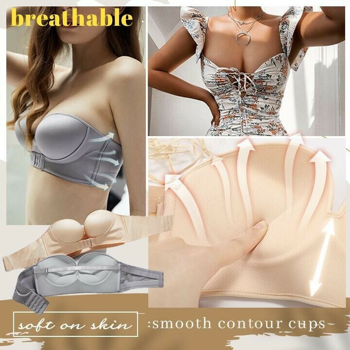 Invisible Strapless Super Push Up Bra