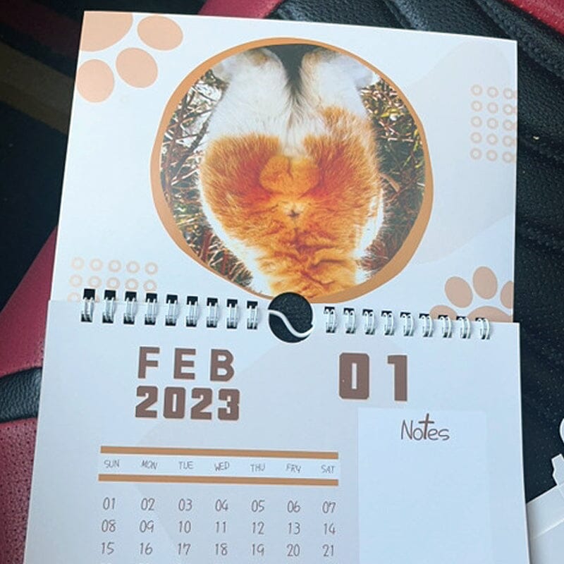 2023 Funny Pets Calendar - Pissed-Off Cats & Cat's Butt & Dogs Pooping