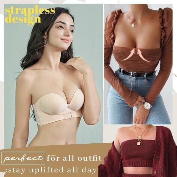 Invisible Strapless Super Push Up Bra