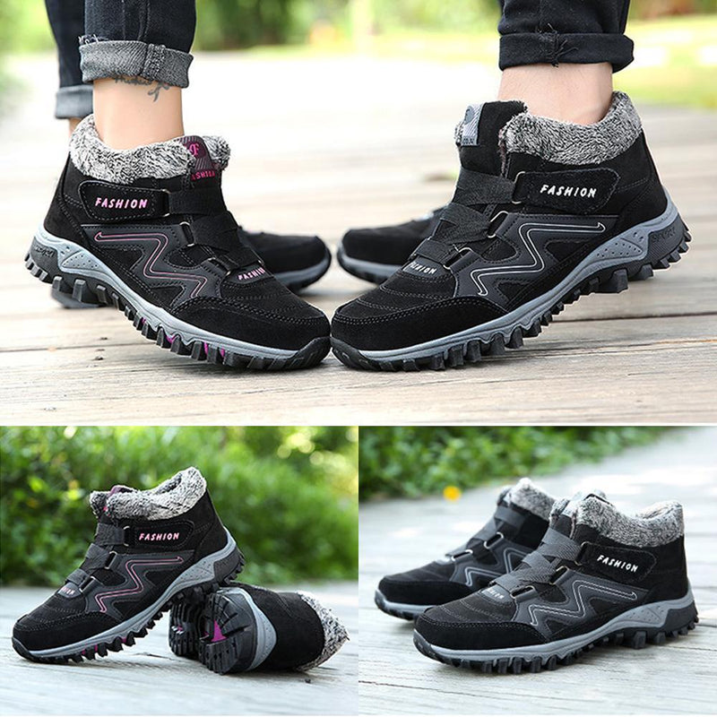 Couple Winter Warm Fur Lining Snow Shoes Unisex Thermal Boots