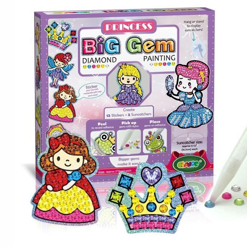 Big Gem Diamond Painting Stickers for Kids