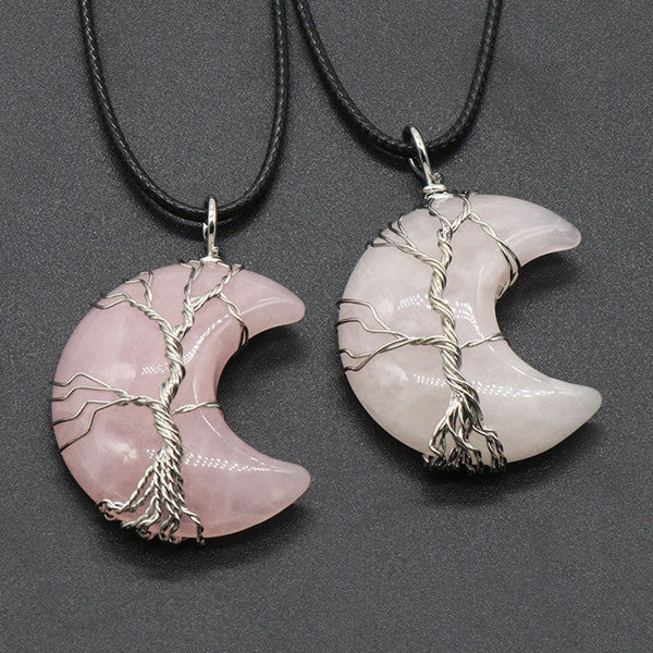 Tree Of Life Crescent Necklace