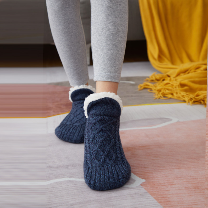 Winter Warm V-mouth Fluffy Slipper Socks Unisex