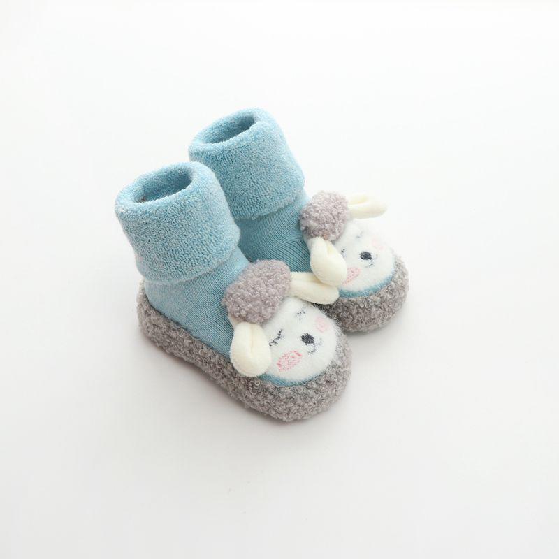 Baby Warm Floor Socks Cartoon Plush Cotton Toddler Shoes