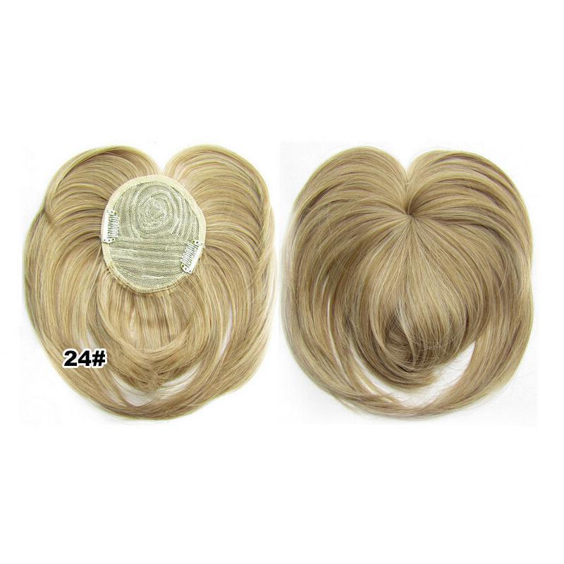 Short Natural Silky Clip-On Hair Topper