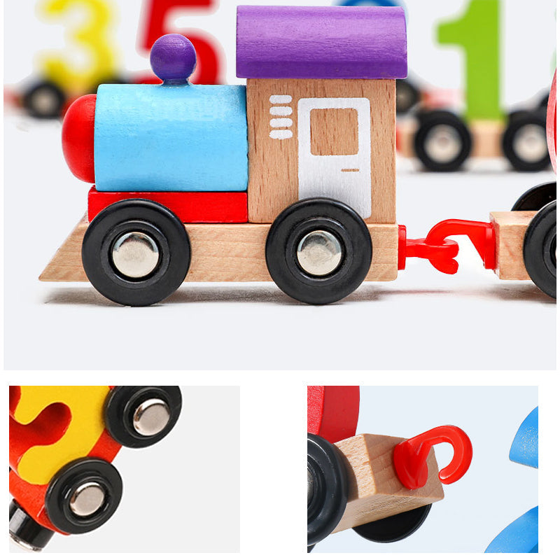 Wooden Digital Train Toy Set - Kids' Gift