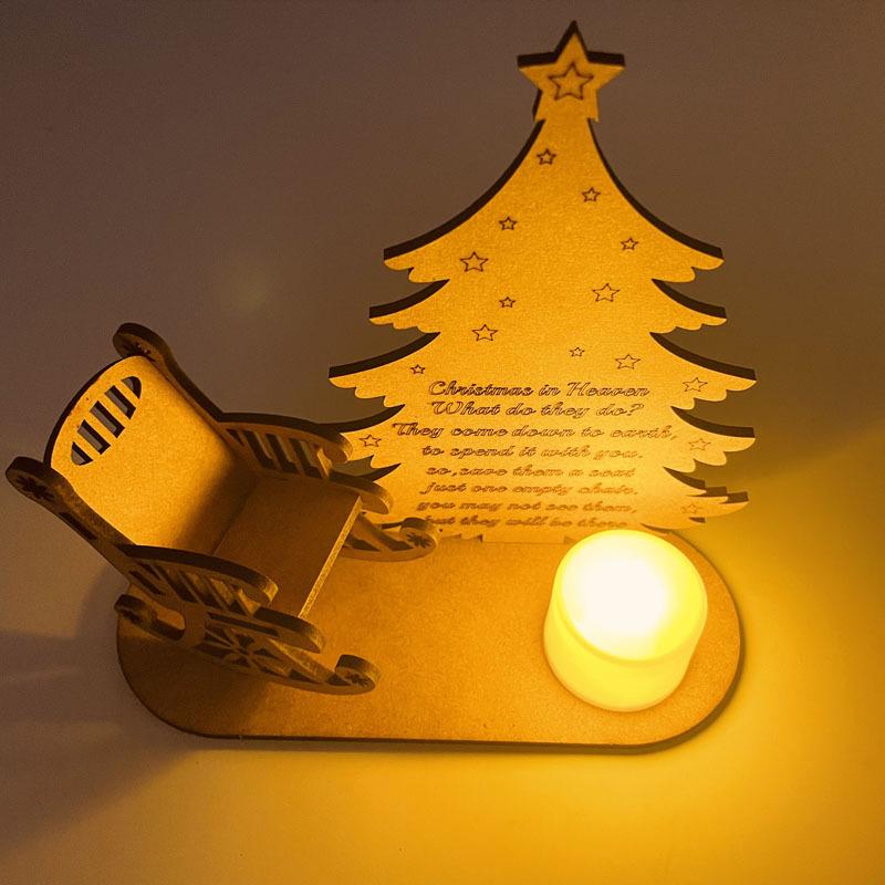 Wooden Christmas Remembrance Ornament