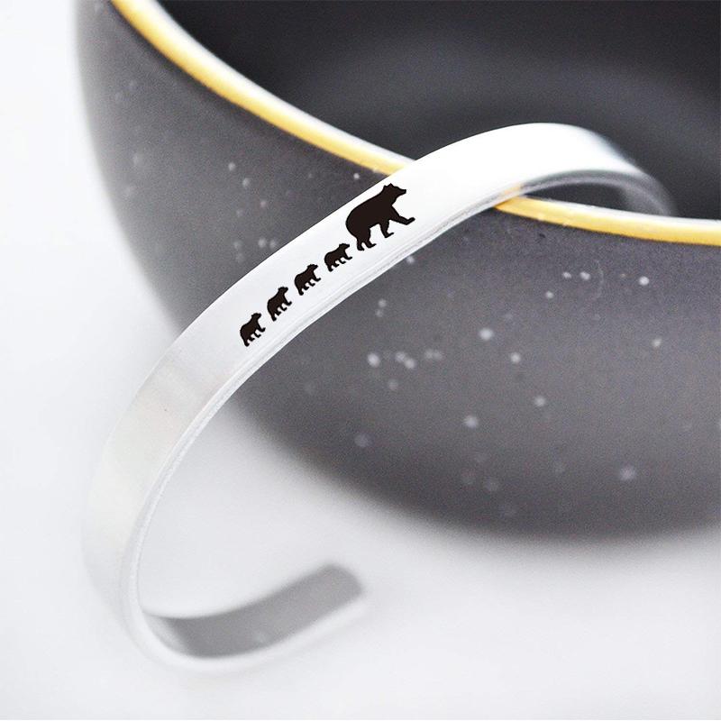 Mama Bear Bracelet Cuff Bangle