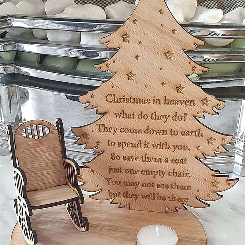 Wooden Christmas Remembrance Ornament