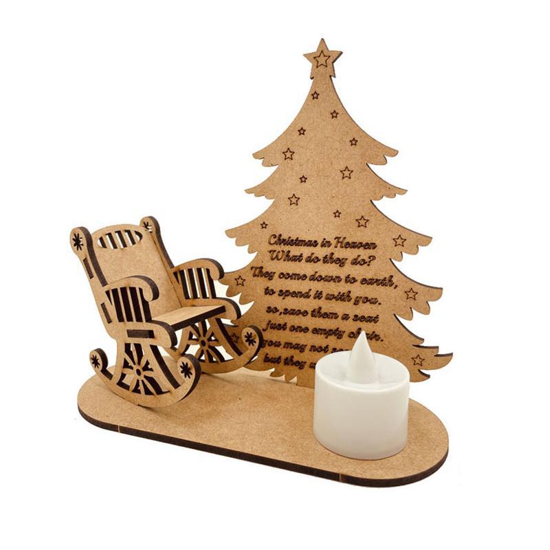 Wooden Christmas Remembrance Ornament