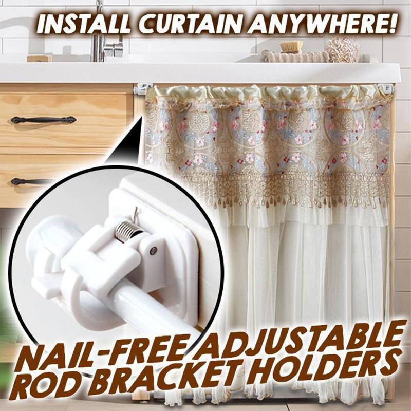 💥Nail-free Adjustable Rod Bracket Holders💥