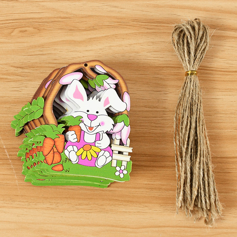 Easter Cartoon Bunny Pendants