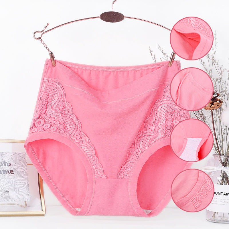 Plus Size High Waist Leak Proof Cotton Panties