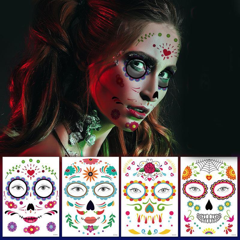 Halloween Prank Makeup Temporary Tattoo (10pcs)