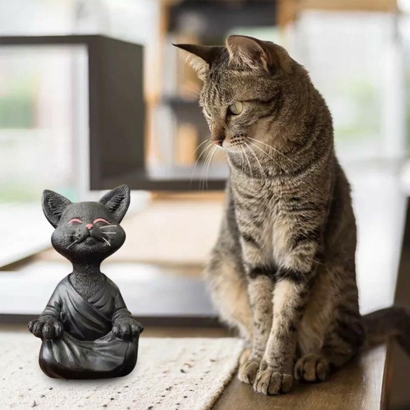 Happy Buddha Cat