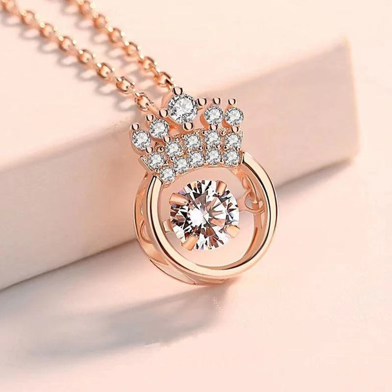 Crown Sparkling Dance Necklace