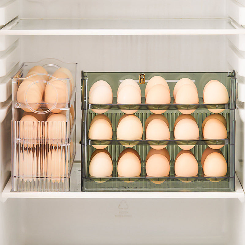 Automatic Flip Egg Storage Box