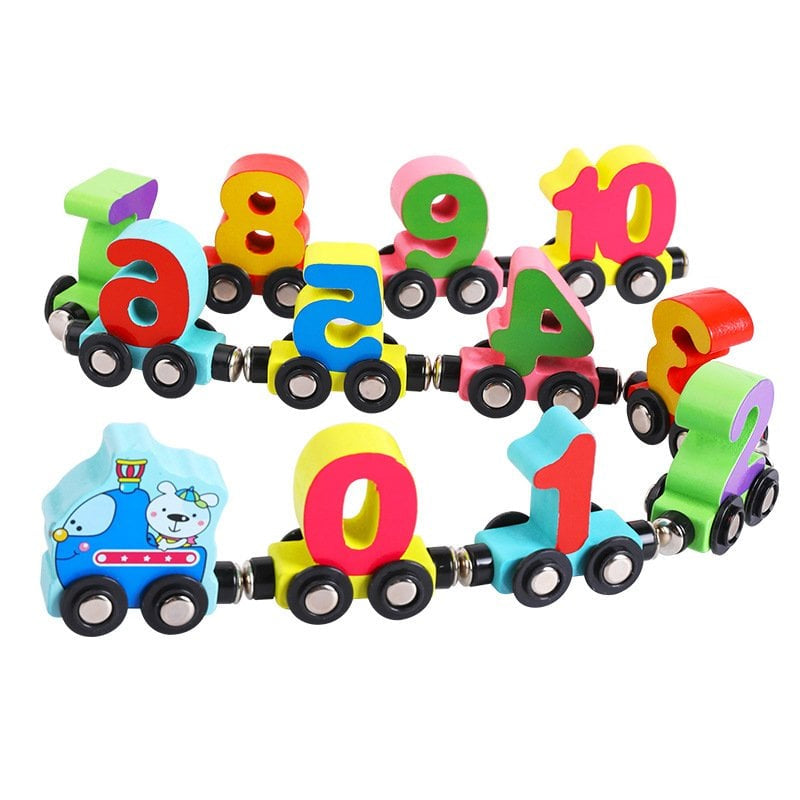 Wooden Digital Train Toy Set - Kids' Gift